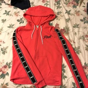 vs pink full zip hoodie